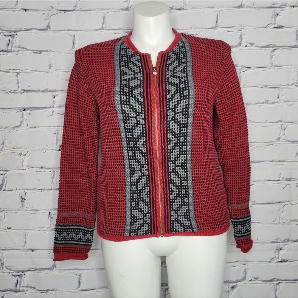 Woolrich Zip Up Cardigan, size Large